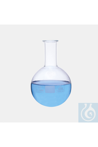 FLES-BORO-WIT GRAD.-2000 ML -FLENSRAND Staande kolf, platte bodem, geparelde rand, gemaakt van...